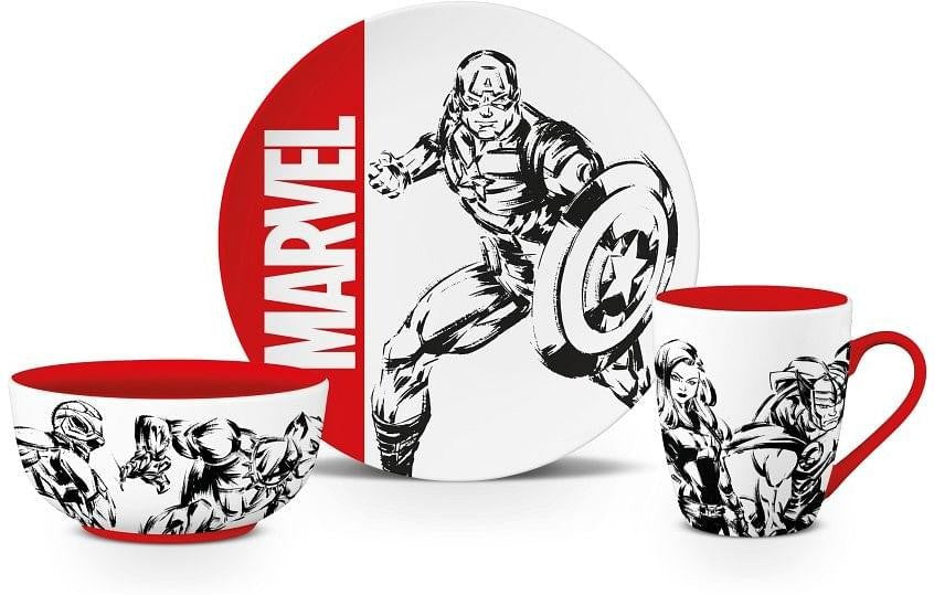 Set Da Tavola Marvel 3 Pezzi - Gp86393 Set Da Tavola Marvel 3 Pezzi - Gp86393